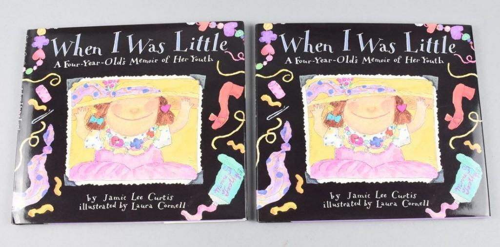 2 Signed Copies of Jamie Lee Curtis: 'When I was Little' Signed by Jamie Lee Curtis. Appear to have been signed at a book signing event for the book release.