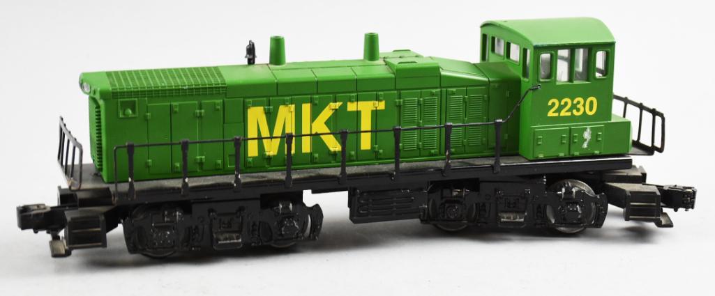 K-Line O Gauge MKT-2300 Diesel Switcher: This great diesel switcher is from K-Line and is the MKT 2300. Mfg tag on the bottom.