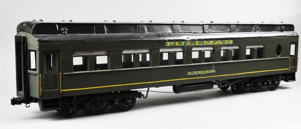 Antique Large Scale Wood & Tin Pullman Car (1 of 12)