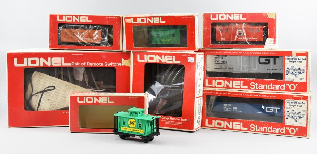 (8) Lionel O/O27 Gauge Cars/Switches, Original Boxes (1 of 8)