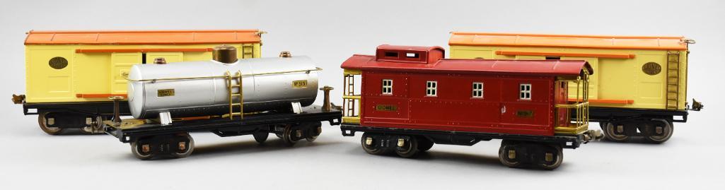 (4) Pre-War Lionel Standard Gauge Train Cars & Caboose (1 of 8)