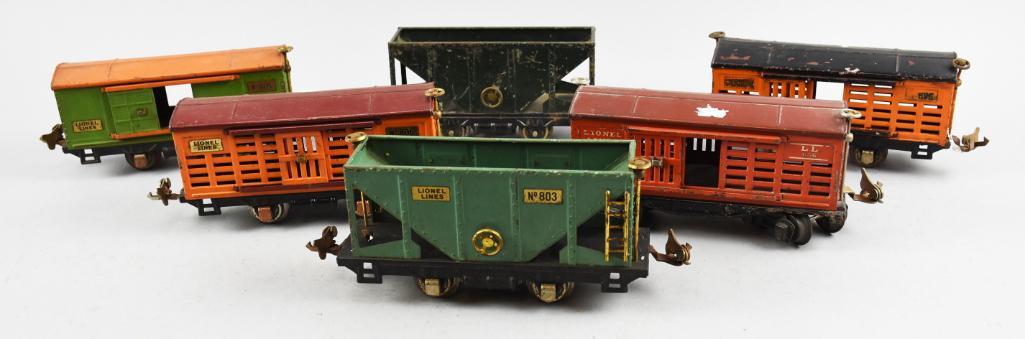 (6) Lionel Lines Pre-War Train Tinplate Cars (1 of 12)