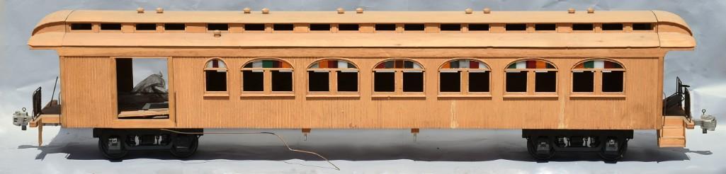 Live Steam Scale Passenger Car/Observation Car 7.4" (1 of 10)