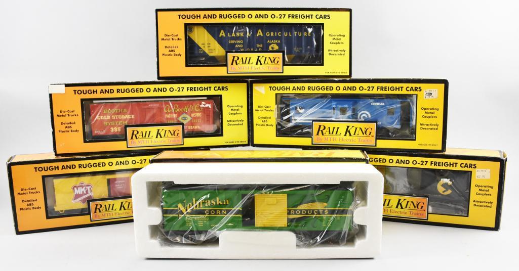 (6) Rail King MTH Electric Trains, O O27 Scale, Boxed (1 of 6)