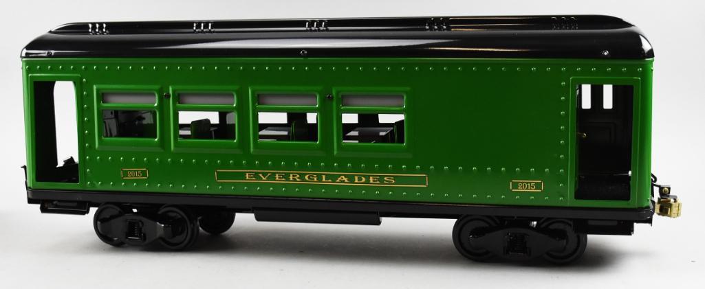 T-Reproductions Buddy L, Dining Car #2015: This nice T-Reproduction, Buddy L train car is the Dining Car, no. 2015. It appears to have never been removed from the box when it arrived to us, removed here for photos only. The gauge is 2.75" or 1