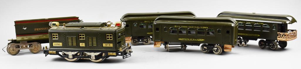 Pre-War Lionel No. 8 & 3 Pullman Train Cars (1 of 6)