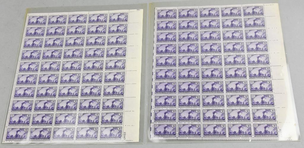 Full Sheets 1869-1944 Transcontinental 3c Stamps (1 of 4)