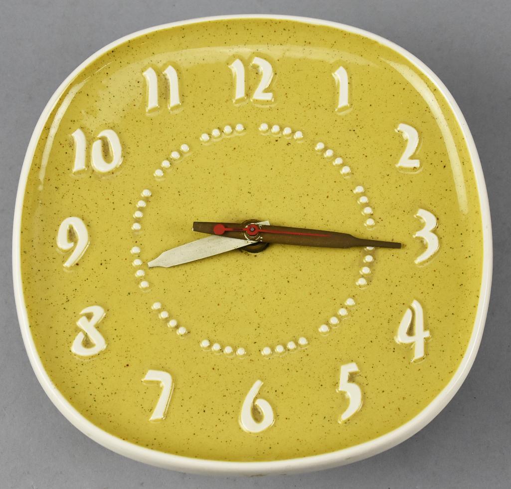 Vintage Russell Wright Ceramic Wall Clock (1 of 6)