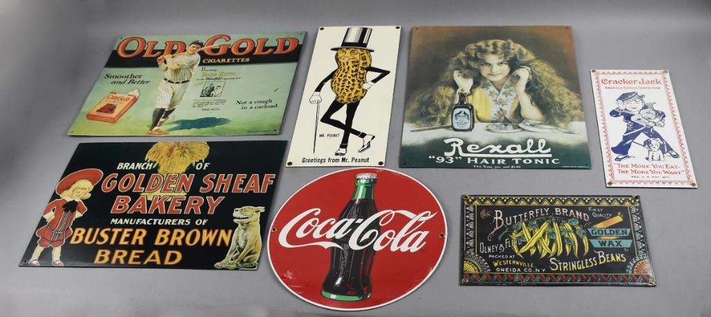 (7) Ande Rooney Reproduction Advertising Porcelain (1 of 7)