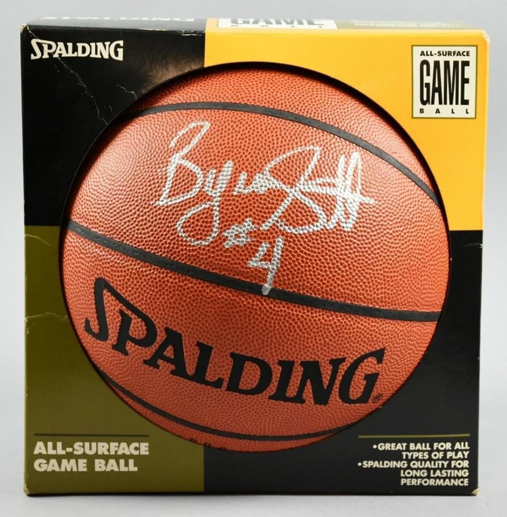 LA Lakers, Byron Scott #4 Signed Basketball (1 of 3)