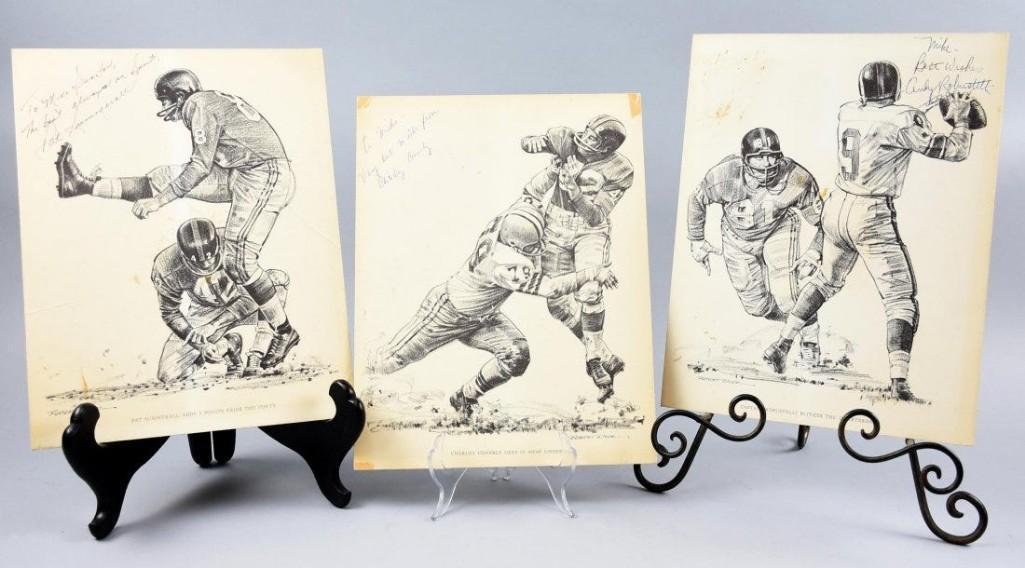 Robert Riger Football Player Signed Prints Swanton (1 of 4)