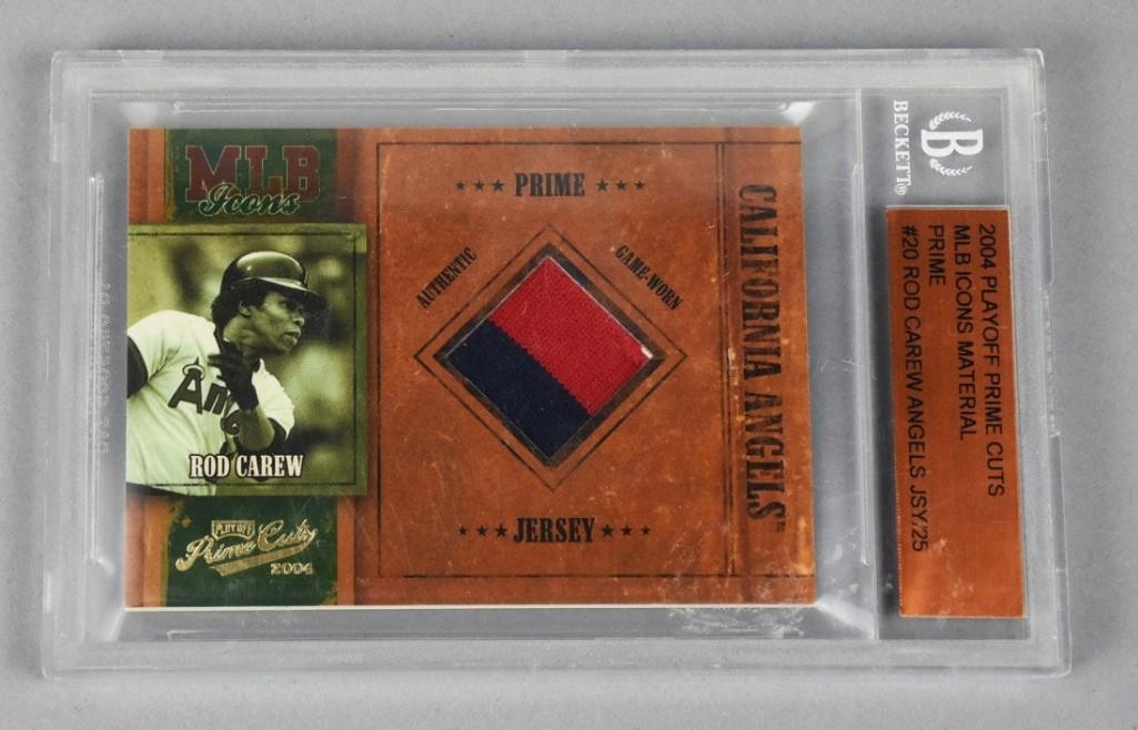 2004 Donruss MLB Icon, Rod Carew Jersey, Beckett Graded (1 of 2)