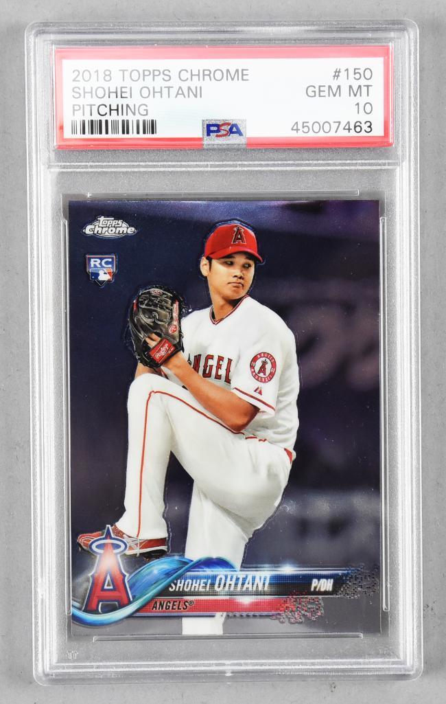 2018 Topps Shohei Ohtani Pitcher, PSA CHROME GEM MT 10 (1 of 2)
