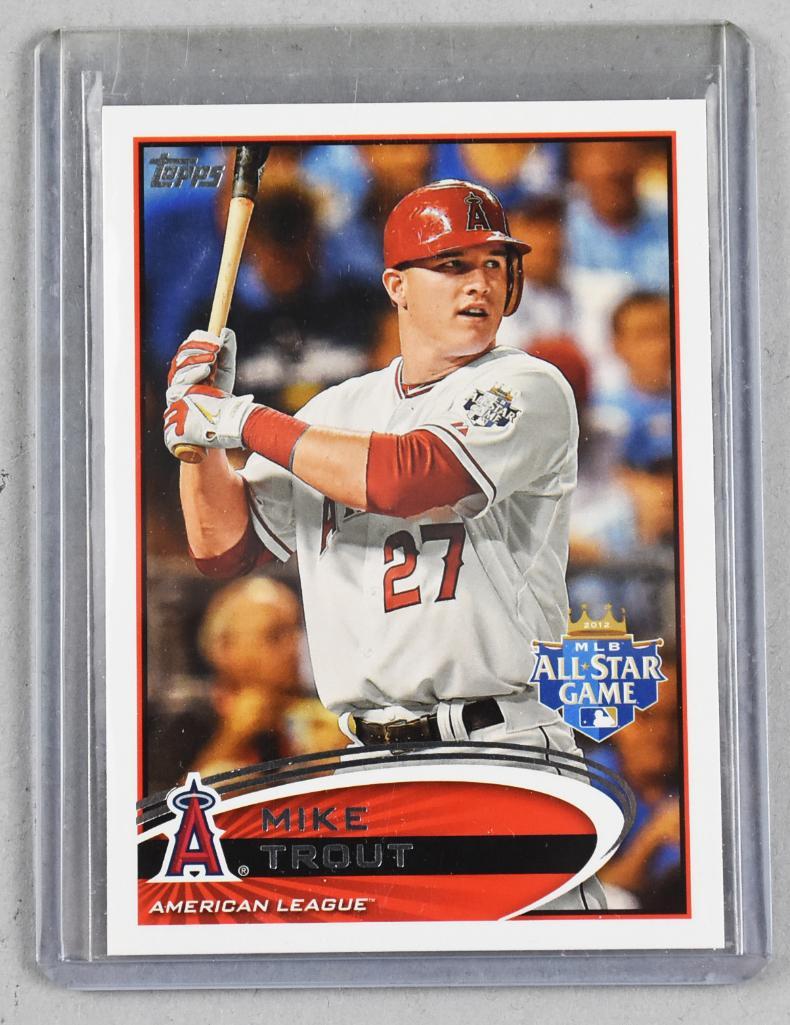 2012 Topps Mike Trout, Rookie Season All Star Game Card (1 of 2)