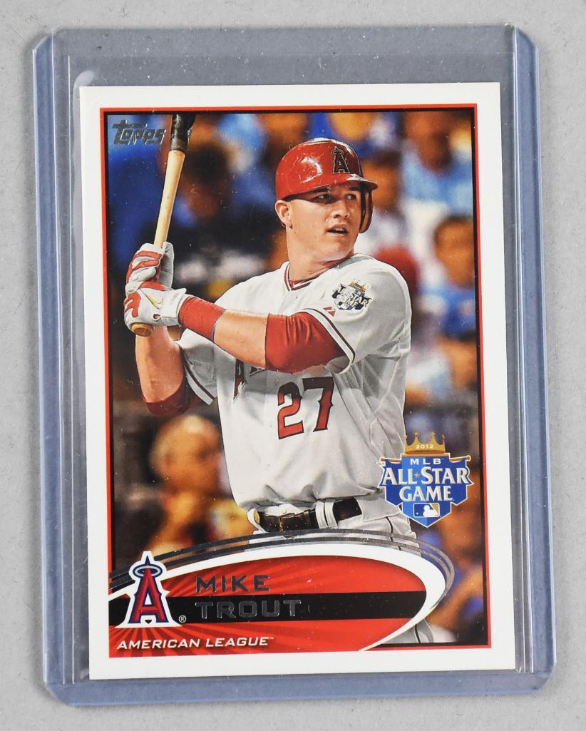 2012 Topps Mike Trout, Rookie Season All Star Game Card (1 of 2)