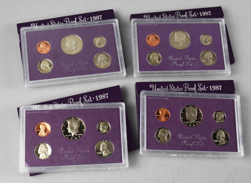 Lot of 4 U.S. 1987 Proof Sets (1 of 7)
