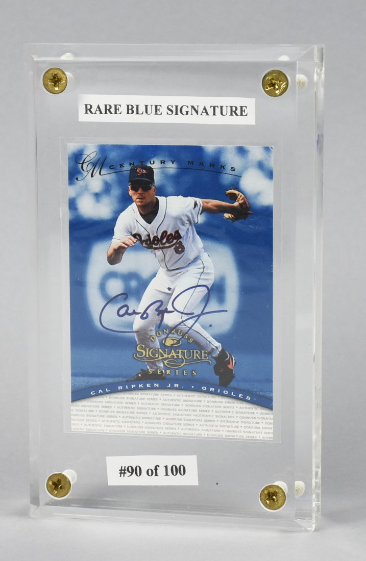 Rare Cal Ripken Blue Signature Card 90/100 (1 of 3)