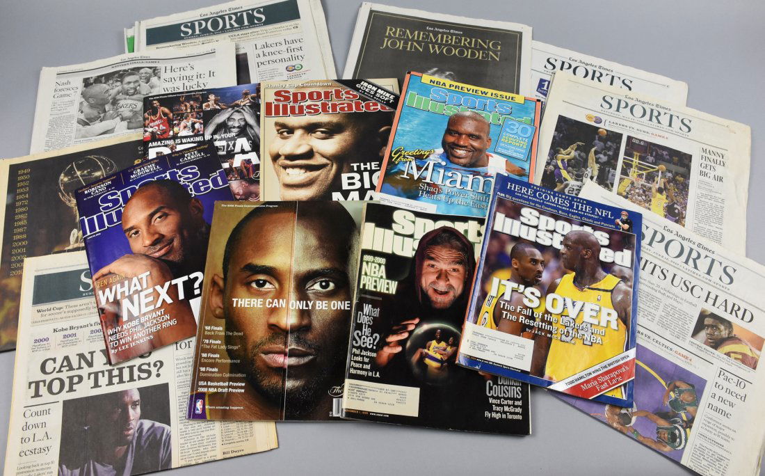 Lakers Kobe Bryant Magazines NBA Programs Newspapers (1 of 4)