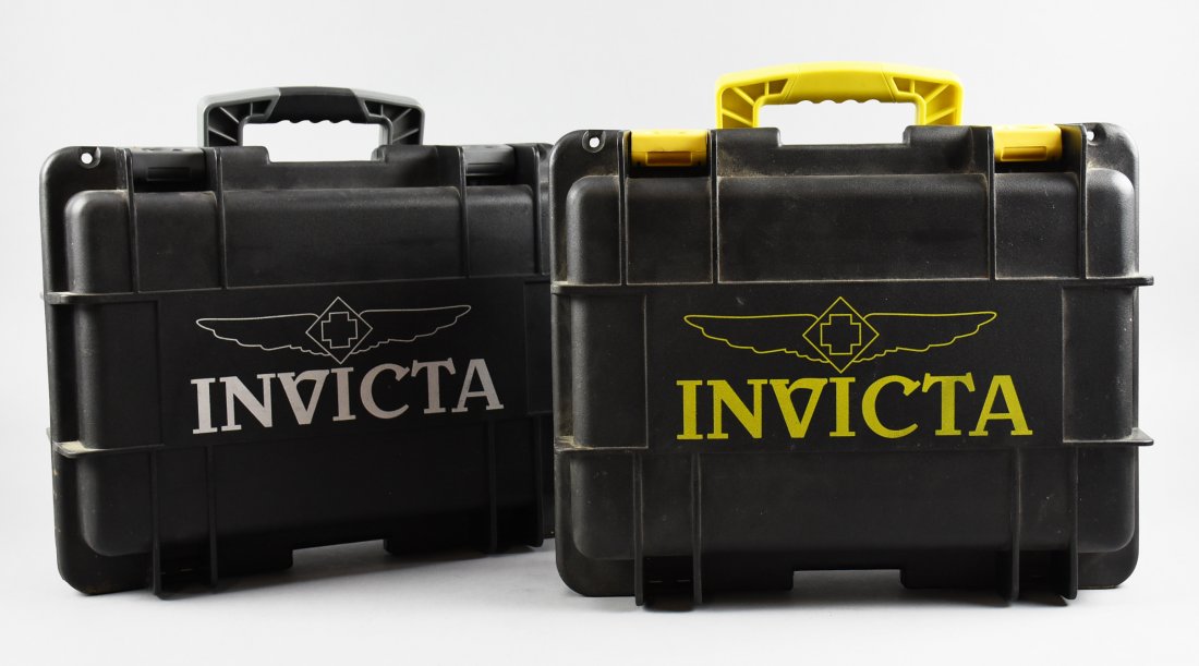 2 Invicta Hardcover Watch Cases Dark Grey (1 of 5)