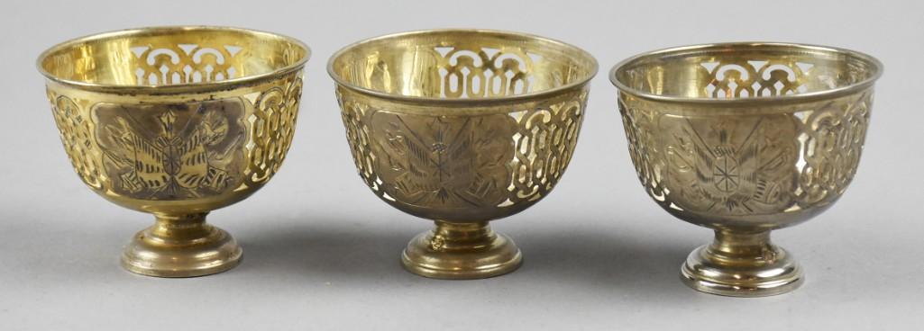 Ottoman Empire Sterling Zarfs Coffee Cups (1 of 5)