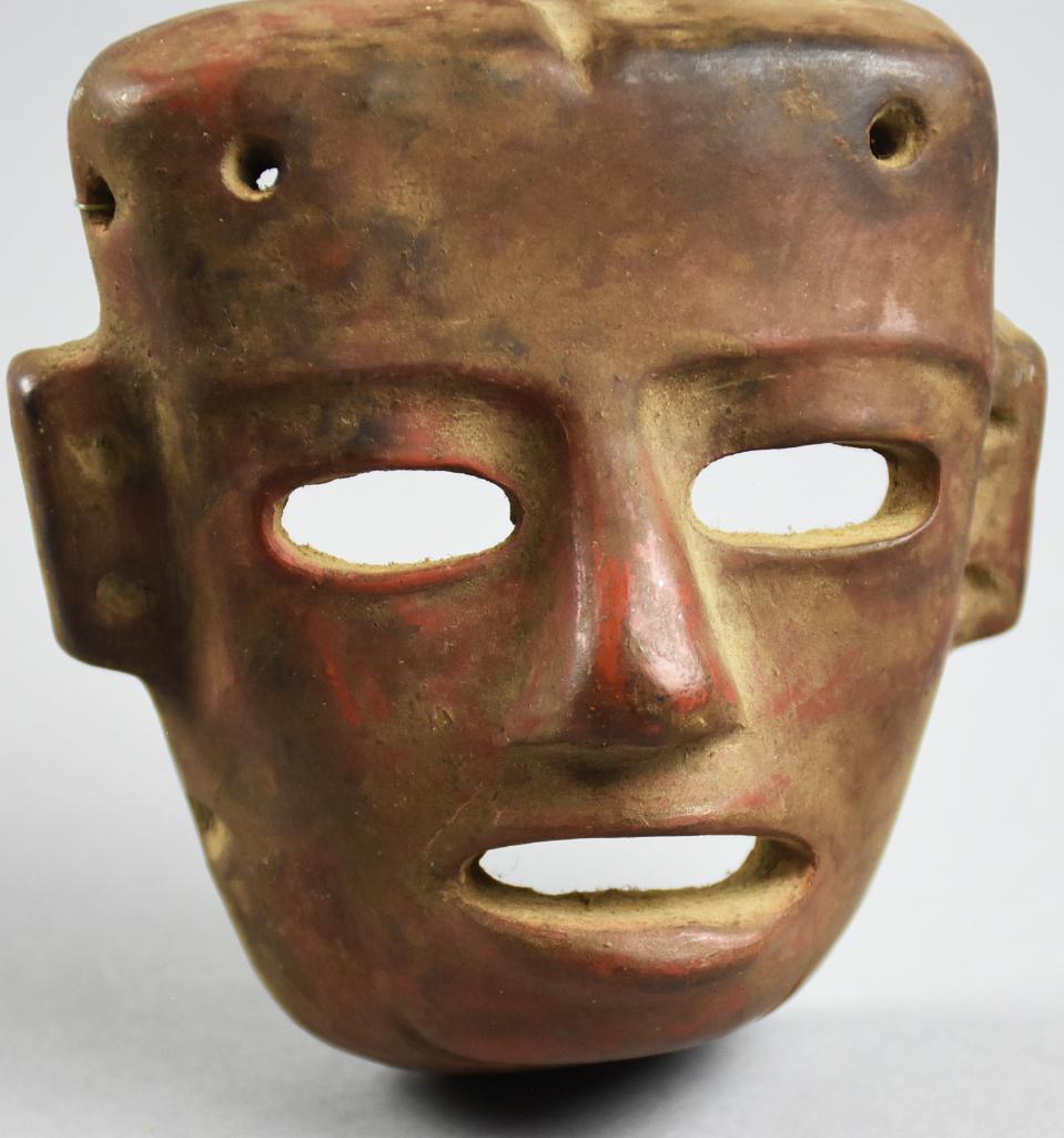 Pre Columbian Mayan Terra Cotta Mask (1 of 5)