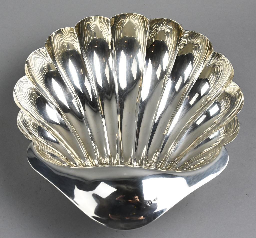 c1895 Atkin Brothers Sterling Shell Bowl (1 of 7)