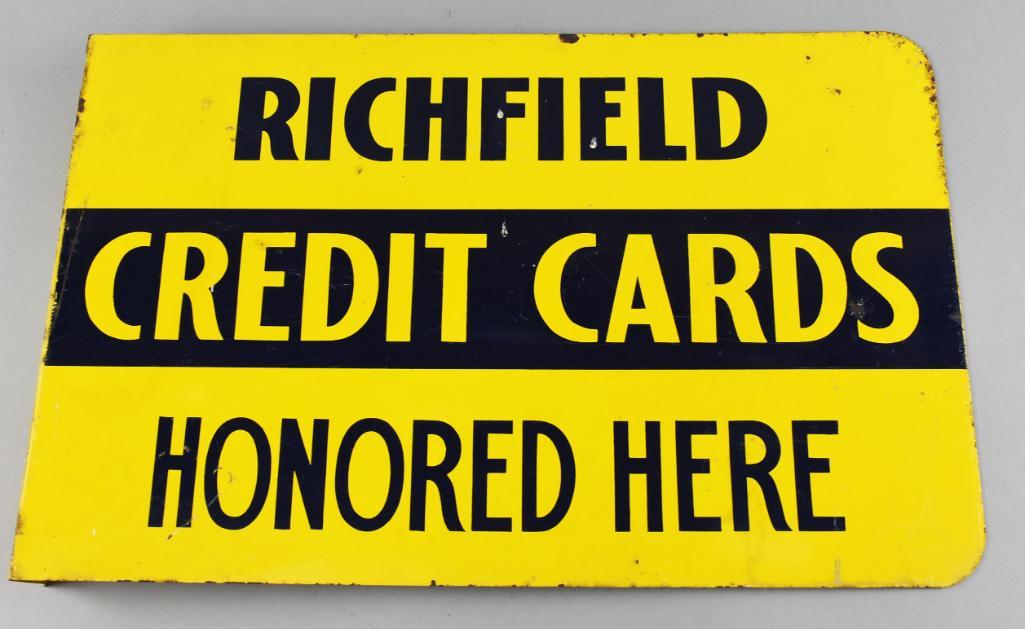 Vintage Richfield Credit Card Flange Sign (1 of 4)