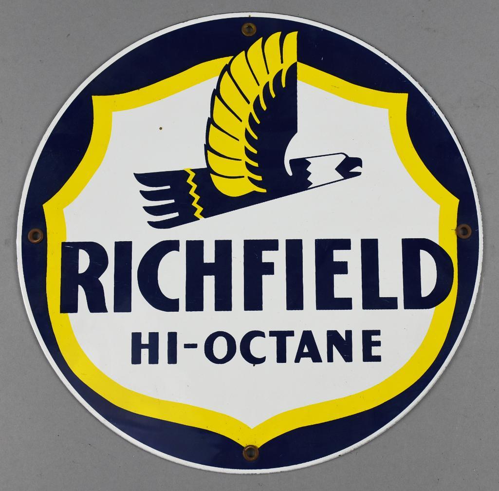 Vintage Richfield High Octane Metal Sign (1 of 3)