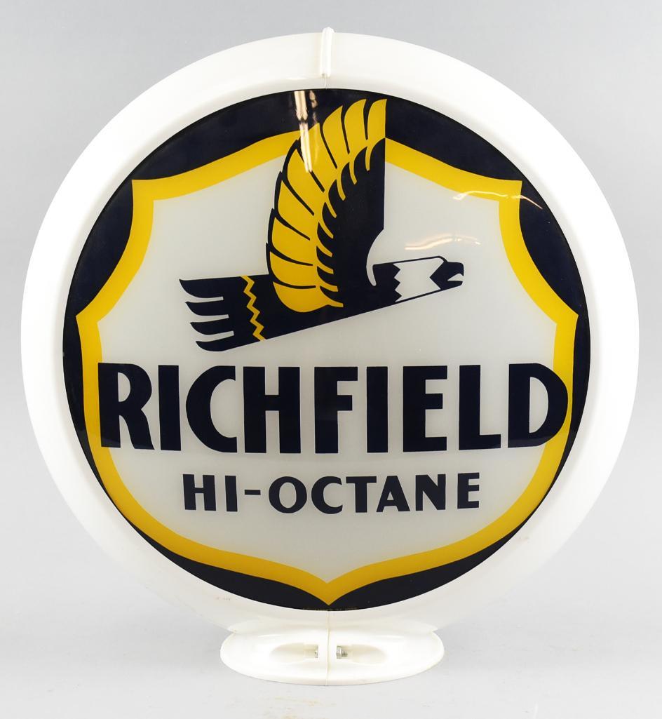 1988 Richfield Oil Hi-Octane Pump Globe Repro (1 of 7)