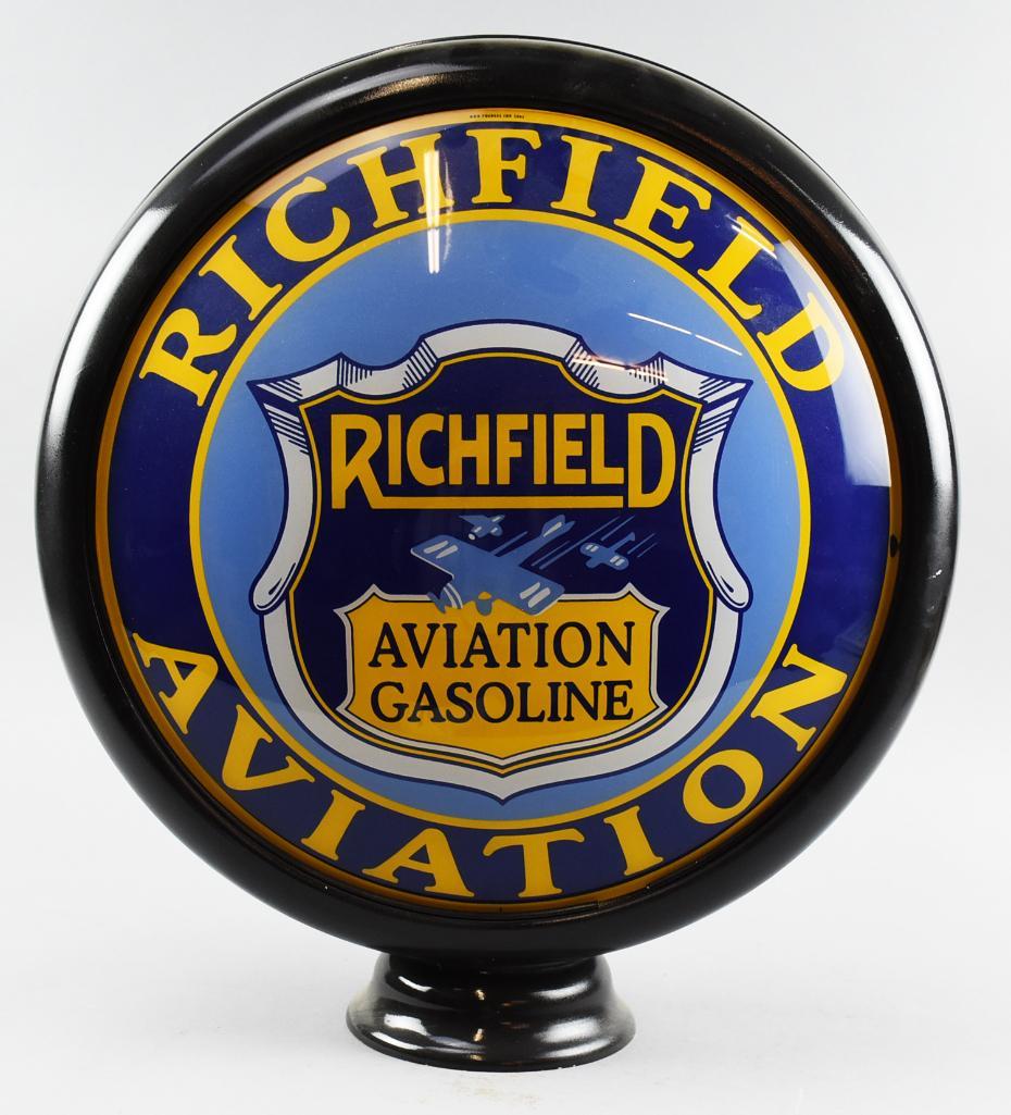 Richfield Oil Aviation Gasoline Pump Globe (1 of 8)