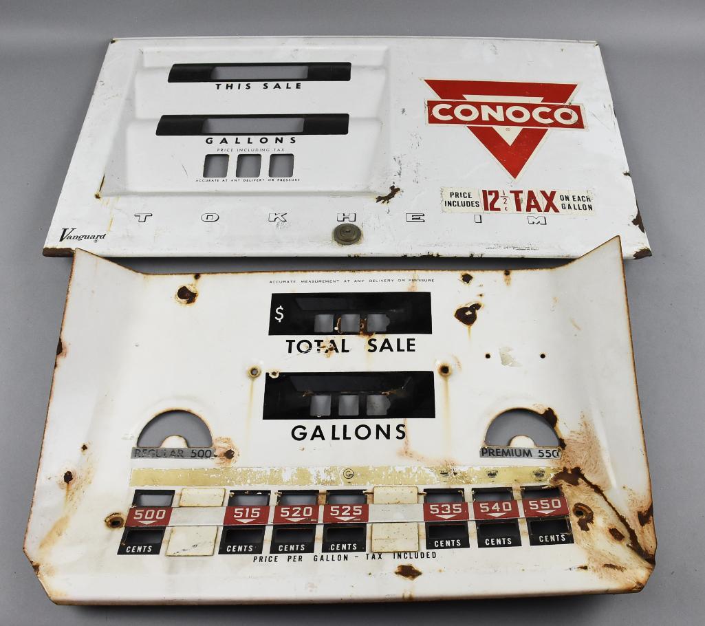Vintage Gas Pump Meter Faces, Conoco Tokheim