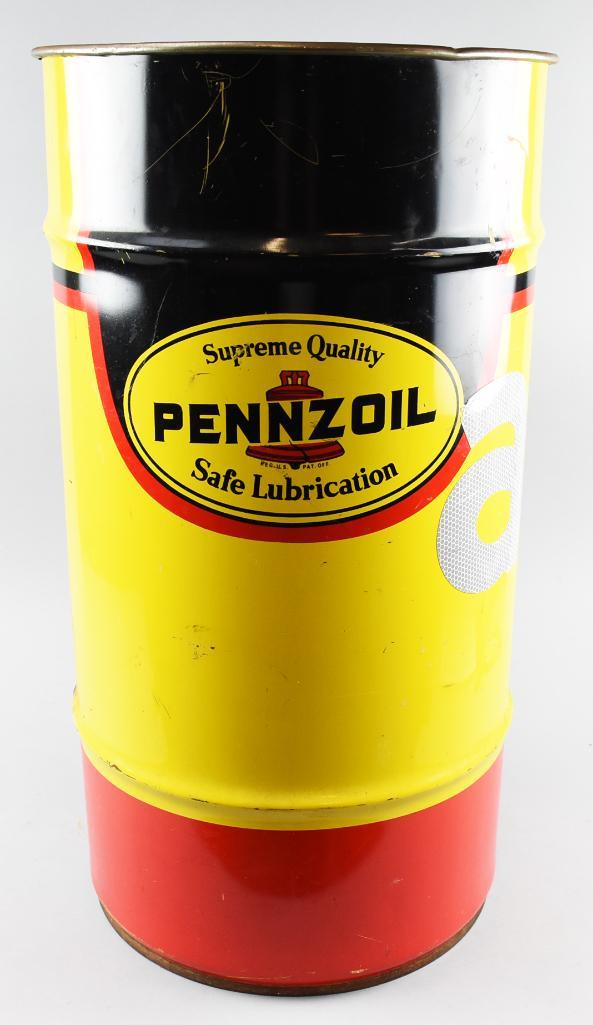Vintage Pennzoil White Grease 120 lb Drum (1 of 10)