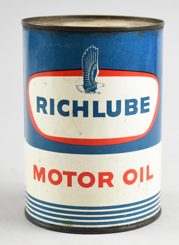 Vintage Richfield Oil Corp Motor Oil, Full (1 of 5)