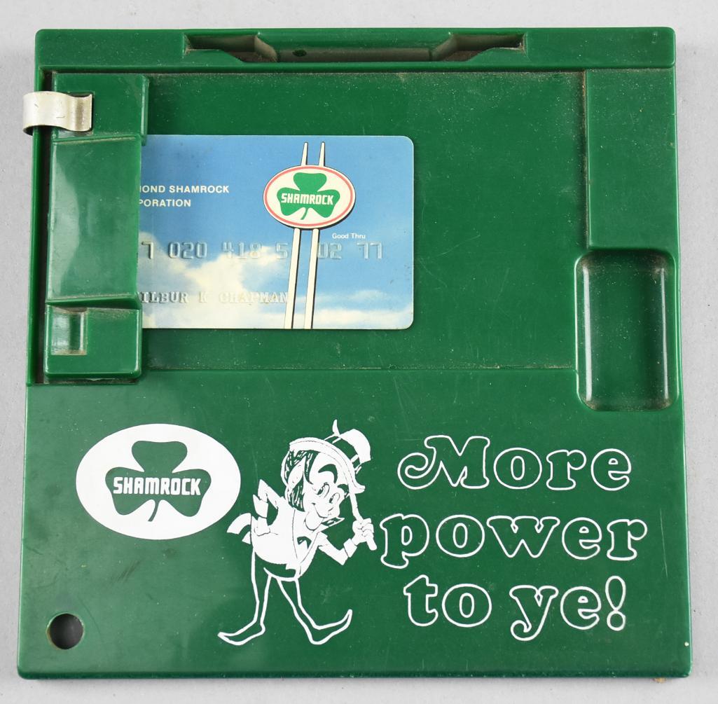 Vintage Addressograph Credit Card Holder, Shamrock (1 of 7)