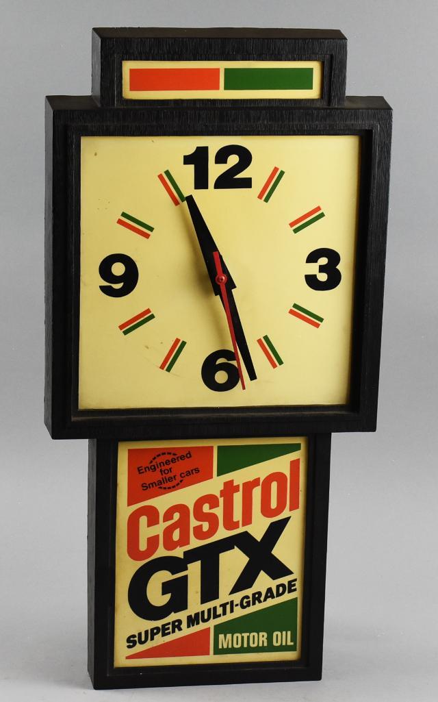 Vintage Castrol GTX Motor Oil Advertising Wall Clock (1 of 7)
