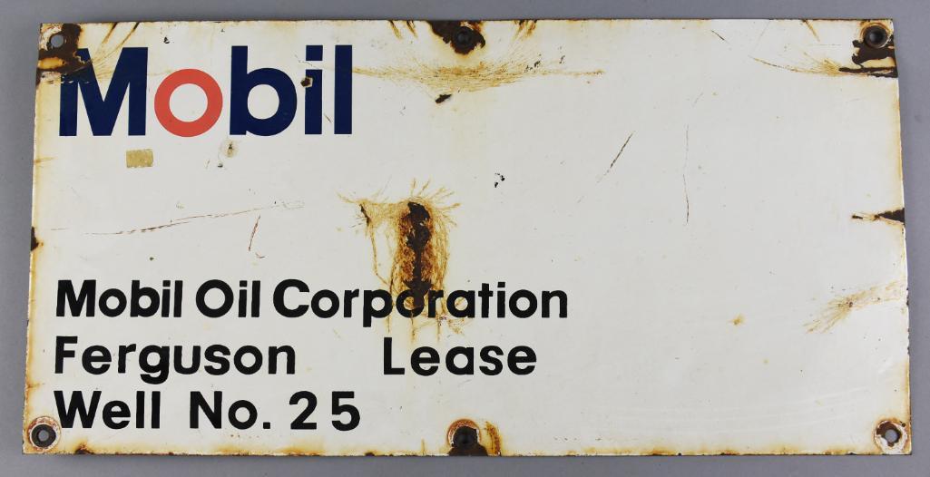 Mobil Oil Corporation Ferguson Sutter, CA Sign (1 of 2)