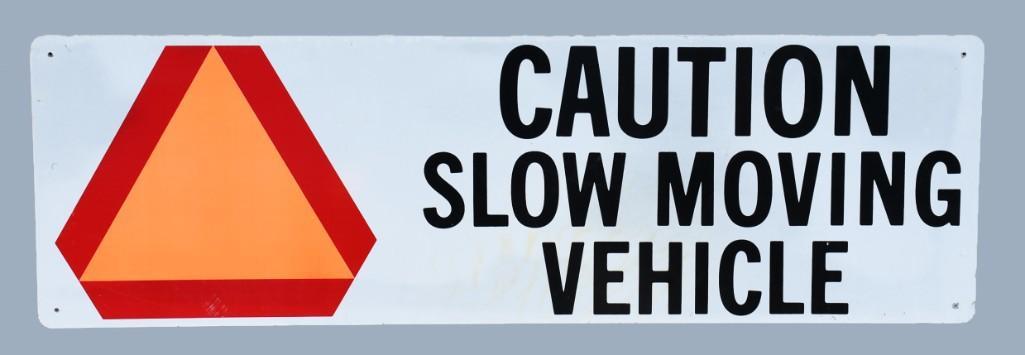 Vintage Slow Moving Vehicle Caution Sign (1 of 3)