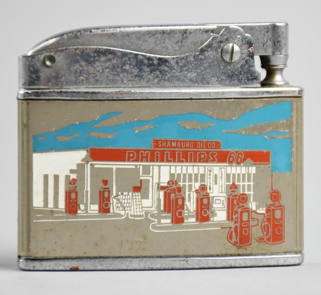 Vintage Phillips 66 Shamburg Oil, Kansas, Lighter (1 of 4)