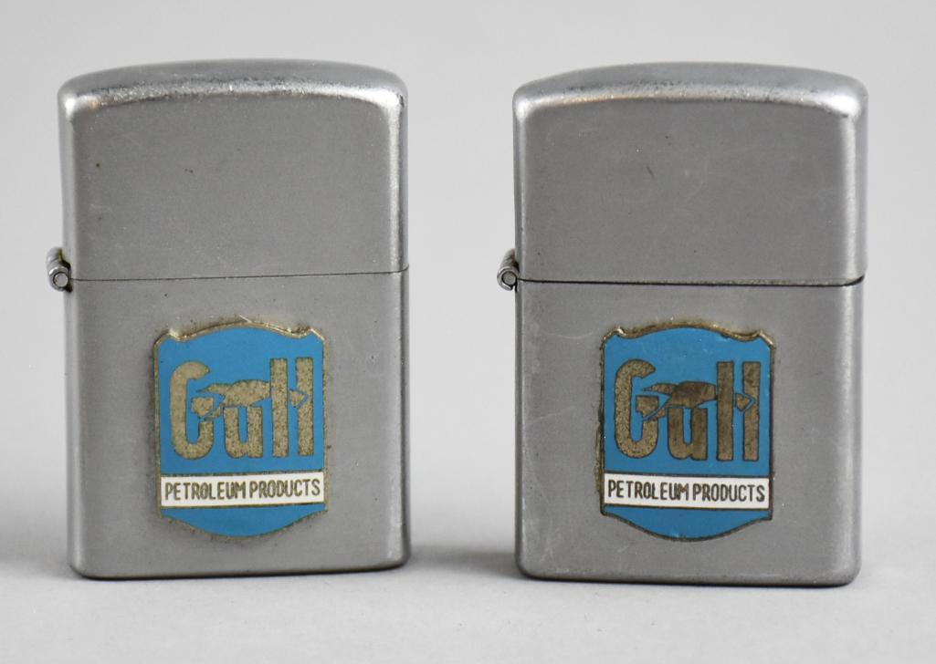 Vintage Wales Lighters, Gull Petroleum Advertising (1 of 4)