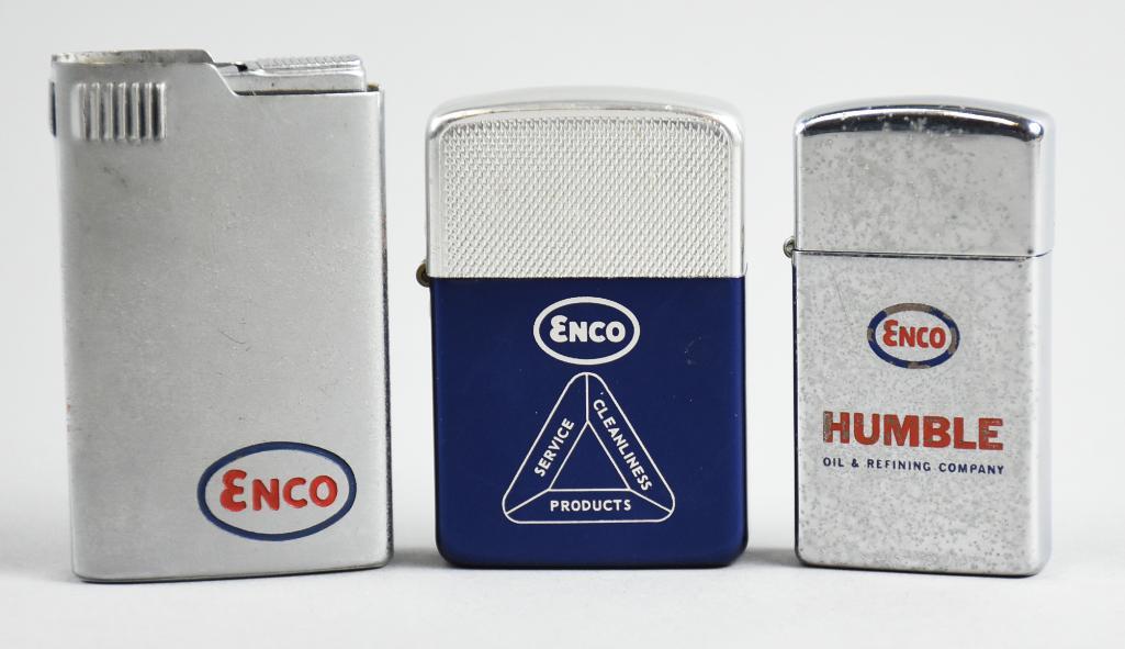 (3) Vintage Enco Advertising Lighters, Zippo & More (1 of 4)