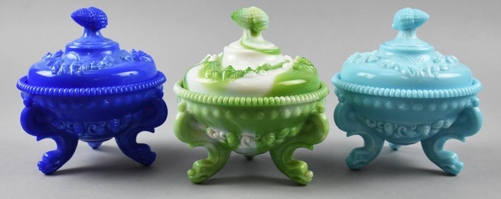 3 Westmorland Glass Argonaut Shell Candy Dishes (1 of 9)