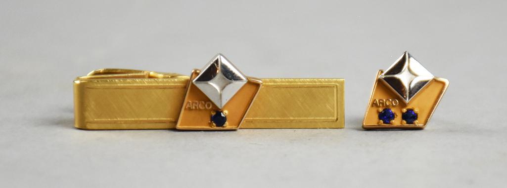 ARCO Service Award 10K Tie Tack & Tie Clip (1 of 4)