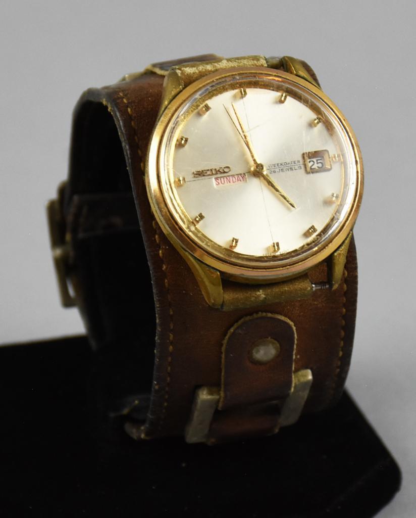 Vintage Seiko Men's Weekdater 26J Auto Quartz Watch (1 of 6)