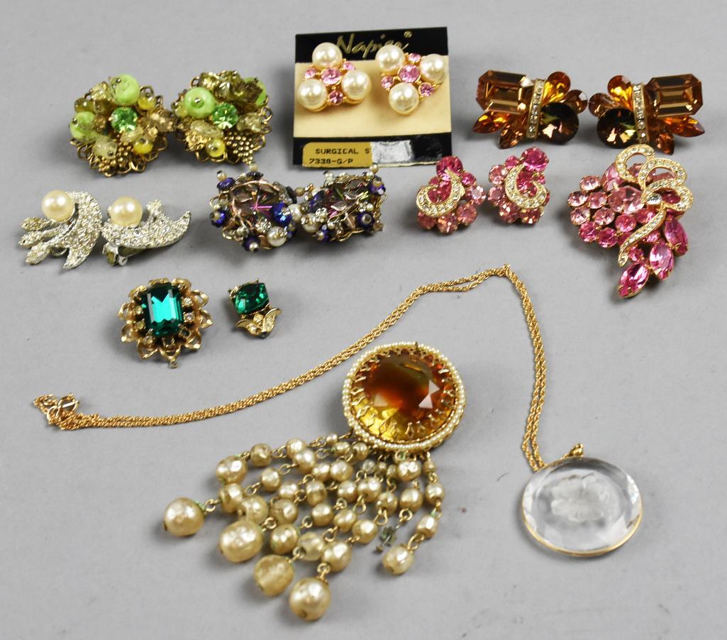 Misc Vintage Costume Jewelry Lot, Weiss/Napier & More (1 of 7)