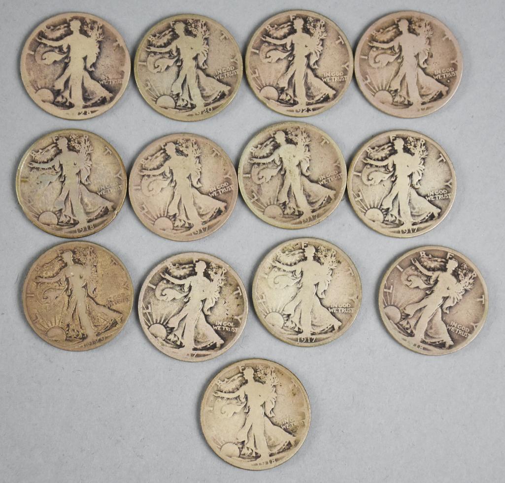 1917-1929 Walking Liberty Silver Half Dollars (1 of 3)