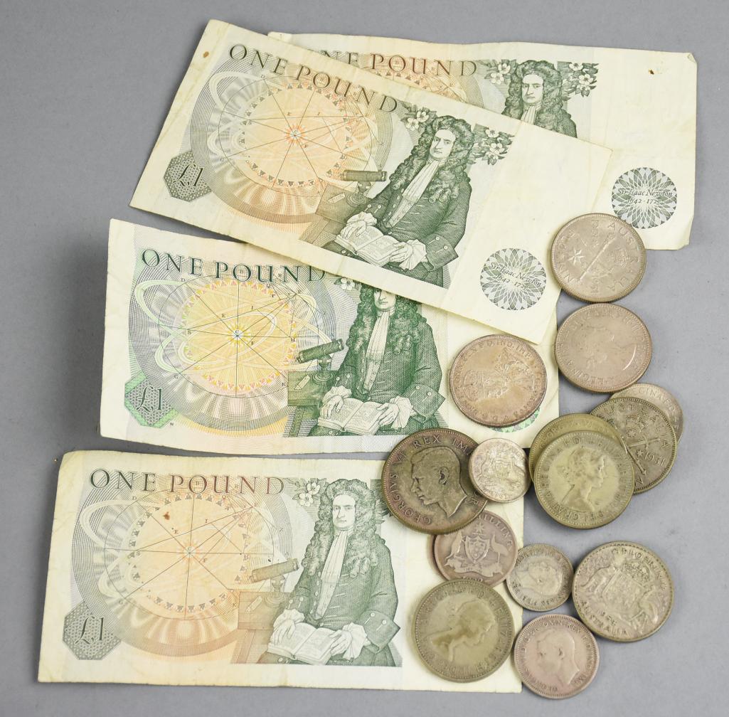 Vintage British Coins and Currency Some Silver (1 of 2)