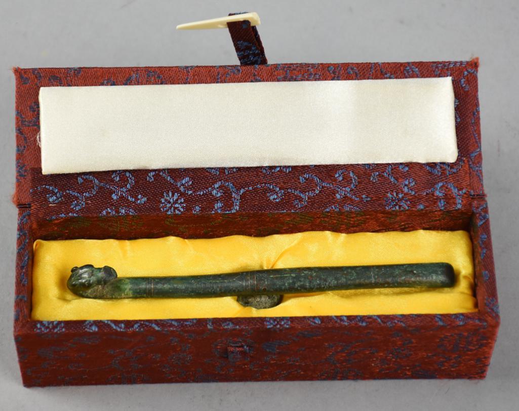 Han Dynasty (206BC-220AD) Bronze & Silver Belt Buckle (1 of 10)