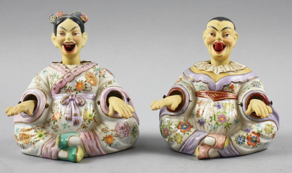 c1940 Ardalt Japanese Polychrome Bisque Nodders (1 of 14)