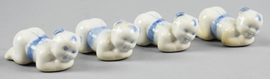 (4) Porcelain Chopsticks Rests (1 of 3)