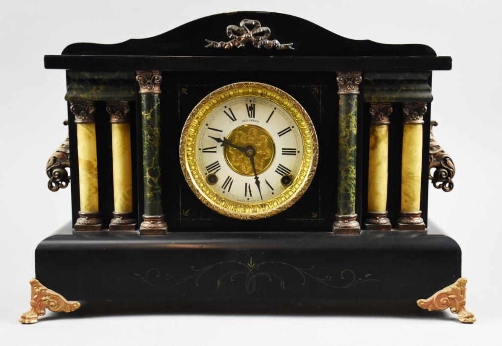 c1910 Sessions 8-Day Mantel Clock, C.F. Adams (1 of 18)